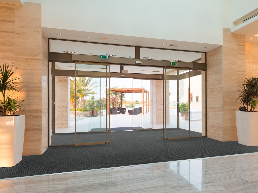 REPP-Tile modular entrance tile installation in a commercial entryway
